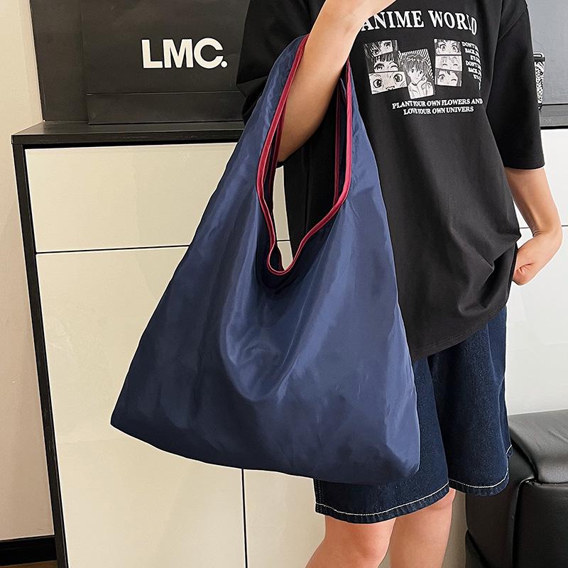 Foldable Large-Capacity U-Shaped Waterproof Polyester Tote Bag for Shopping