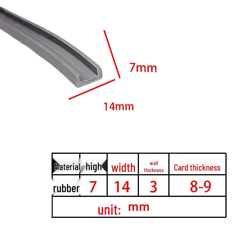 U-Shaped Rubber Anti-Collision & Edge Sealing Strip