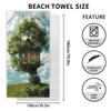 New, Double-sided Velvet Beach Towel Quick-drying Sports Towel Printed Bath Towel