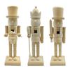 25,5 cm Casse-Noisettes de Noël Roi Soldat Bois Casse-Noisettes Inachevés Figurine Artisanat Peinture Marionnette Non Peinte Ornement