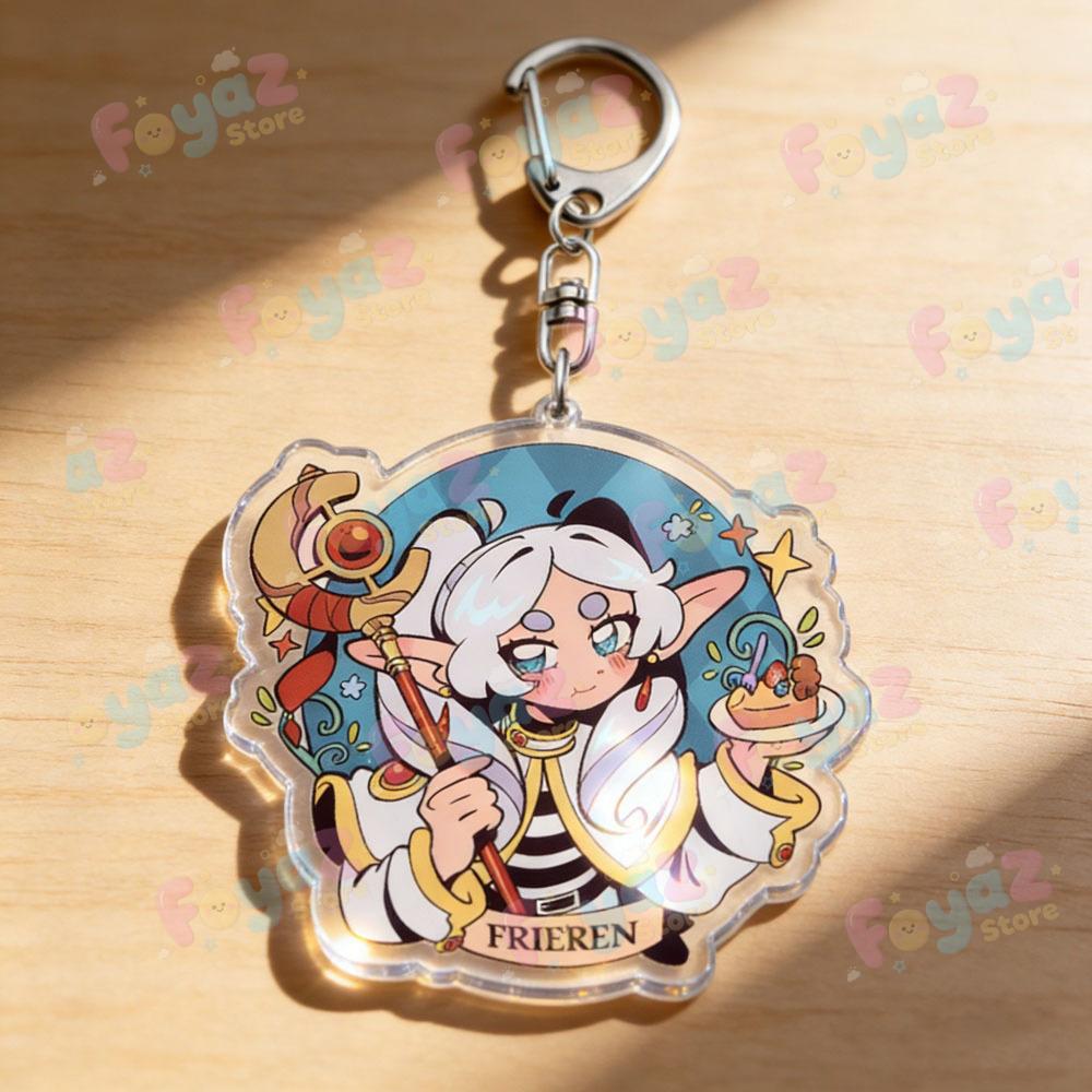 Frieren Keychain Accessories Bag Cartoon Keyrings Jewelry Manga Fans Gifts