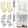 2Pcs Metal Tree Leaf Wall Decor Vine Olive Branch Style Wall Hanging Sign Decorative Home Decoration for Living Room Bedroom