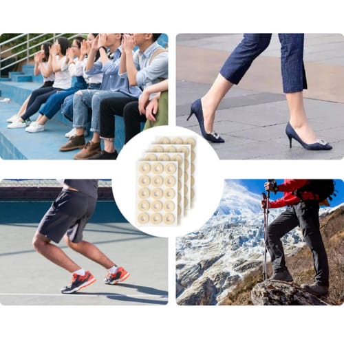 Natiform Foot Corn Protection Pads, Circle Type, Anti-Friction Pads, 4 Shapes, 60 Pieces