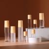 1/2/3/5/10Ml Cosmetic Container Roll On Glass Bottles For Essential Oil Empty Perfume Bottle Refillable Container With Wood Lid