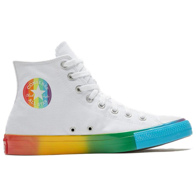 Converse All Star Hi Smiley Multi Comfortable & Stylish High Top Converse Unisex White