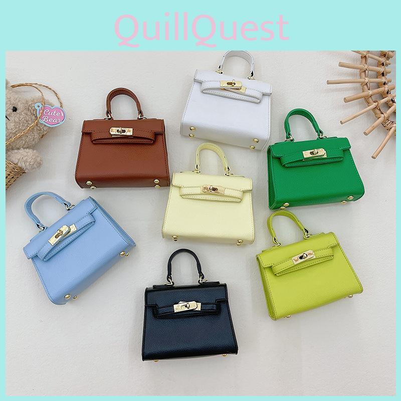 Girls Handheld Small Coin Purse Striped Pattern Chain Strap Accessories Daily