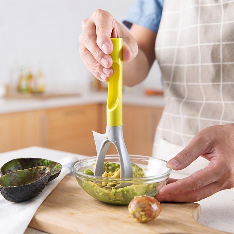 1PCS Multifunction 5-in-1 Avocado Slicer Plastic Fruit Core Remover Vegetable Masher Fruit Tool Kitchen Accessories