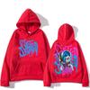 Arcane Jinx Cute Cartoon Printed Harajuku Kawaii Long Sleeve Manga Folding Clothing Moletom Fashion Spring and Autumn Hoodie