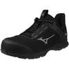 Mizuno Almighty EL 31L Work Size Shoes, F1GA2509, 26.5 Cm, Black/Silver