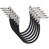 Flat Single Block Electric Guitar Effect Pedal Cable - Audio Instrument Connection Cable