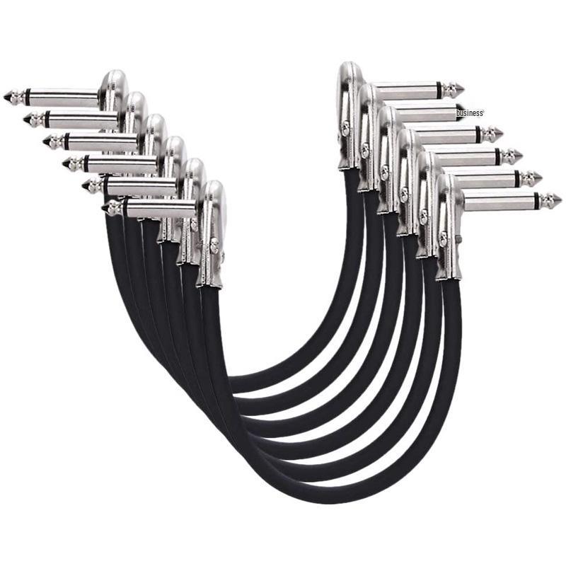 Flat Single Block Electric Guitar Effect Pedal Cable - Audio Instrument Connection Cable