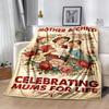 Mother's Day Greeting Card Blanket Suitable for Sofas,travel, Living Rooms Also a Good Gift for Friends and Family Suitable for All Seasons.