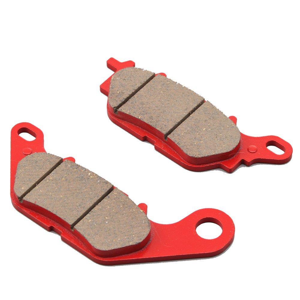Daytona Motorcycle Brake Pads, Red Pads (Semimetal Pads), NMAX155 (17-21), Tri-City 155, ABS (16-21),