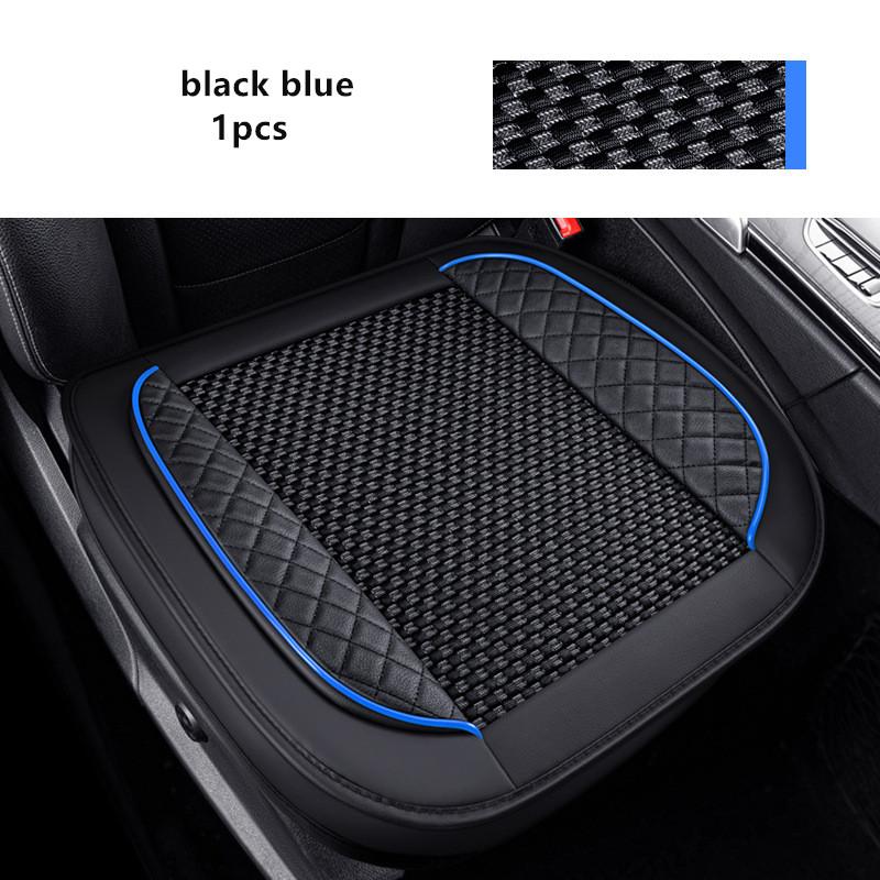Ice Silk +PU Car Seat Cover Universal Seat Protection Cushion For Prado 120 Kia Rio 4 Mitsubishi Lancer Skoda Octavia 2 MG HS