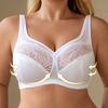 Elegantes atmungsaktives Bralette mit Spitzenbesatz für Damen in Übergröße