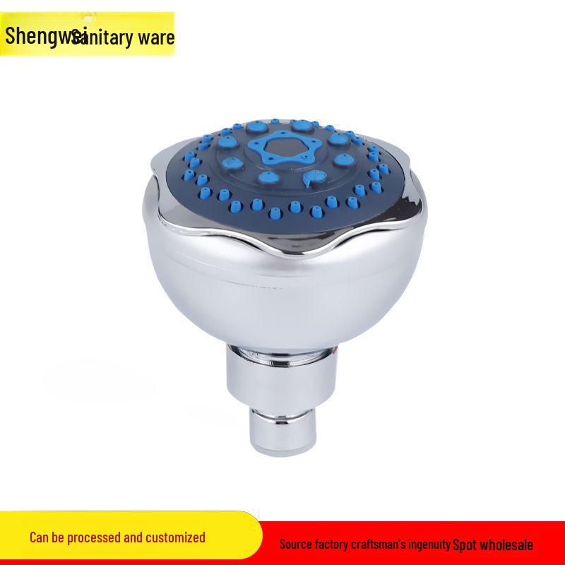 Wassersparender Duschkopf: Druckverstärkte, abnehmbare Kunststoffdüse