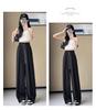 White Women's Wide-Leg Quick-Dry Ice Silk Pants