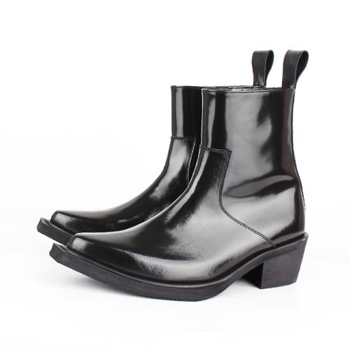 David Stone Dvs Ankle Boots (Glossy Leather)