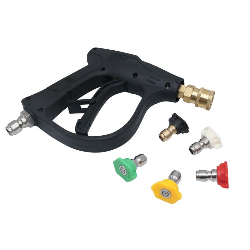 1 Pcs High Pressure Washer Gun Water Snow Foam Lance Spray Gun 5 Pcs Quick Nozzle Car Washing Kit Cleaning Tools