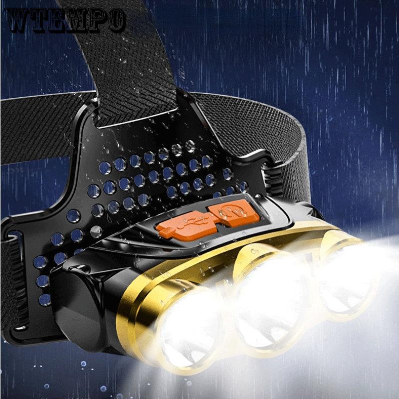 Outdoor Strong Light Head Wear Torch Mining Lamp Multifunctional Fishing Strong Light Head Lamp LED Searchlight