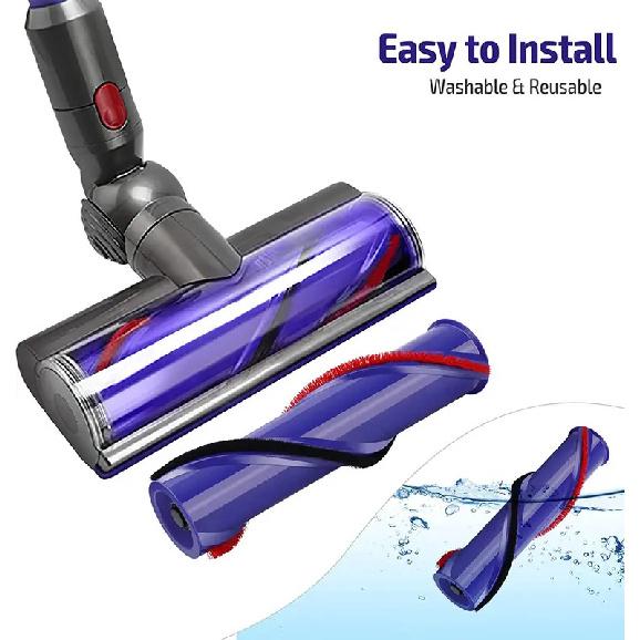 Direct Drive Carbon Fiber Floor Brush Roll Bar Replacement for DYSON V8 Cordless Cleaner Head Brush 967485-01 Part