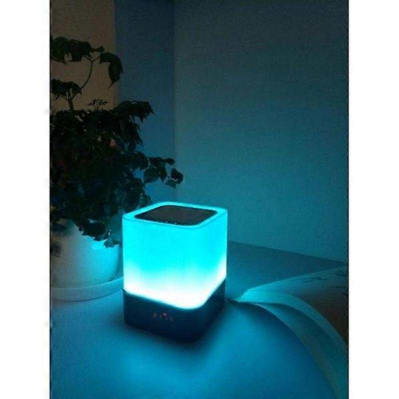 Bluetooth-Lautsprecher Wecker mit LED-Touch, Drahtloser Lautsprecher, Heim-Audio, Gadgets