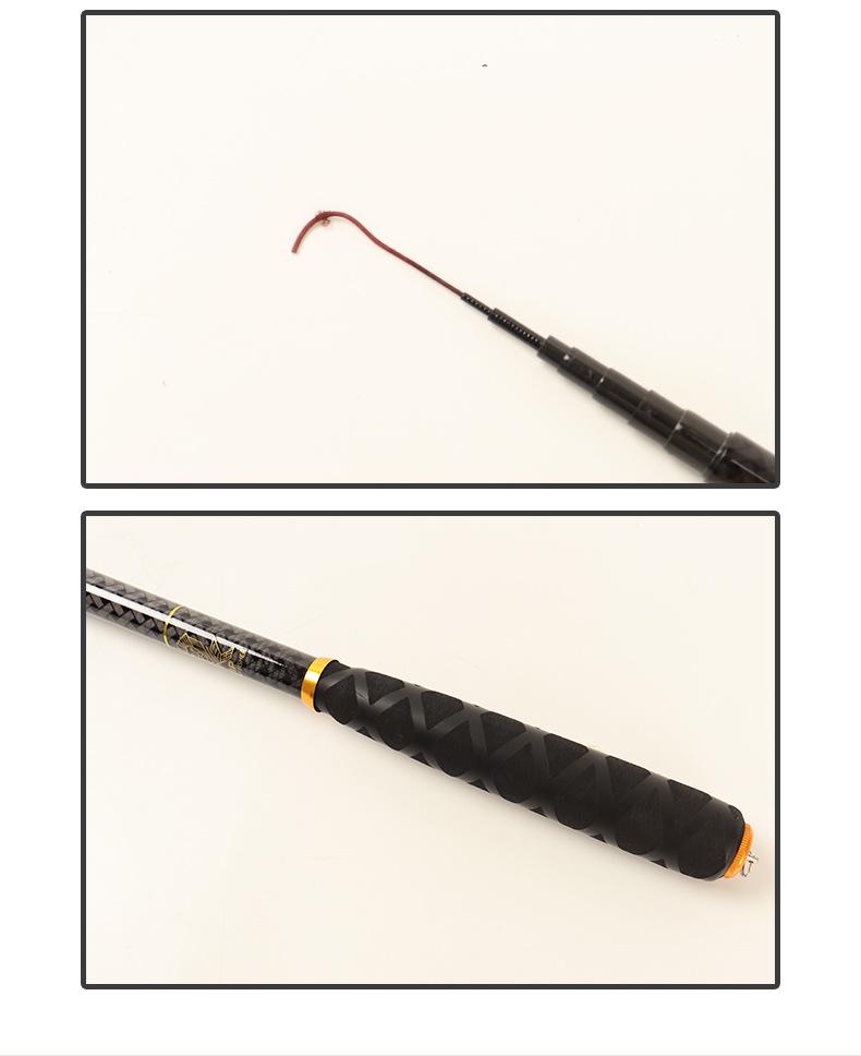 Carbon Hand 28 Stream Rute - 43CM Super Hart, Einziehbar, Kurze Sektion Angelrute