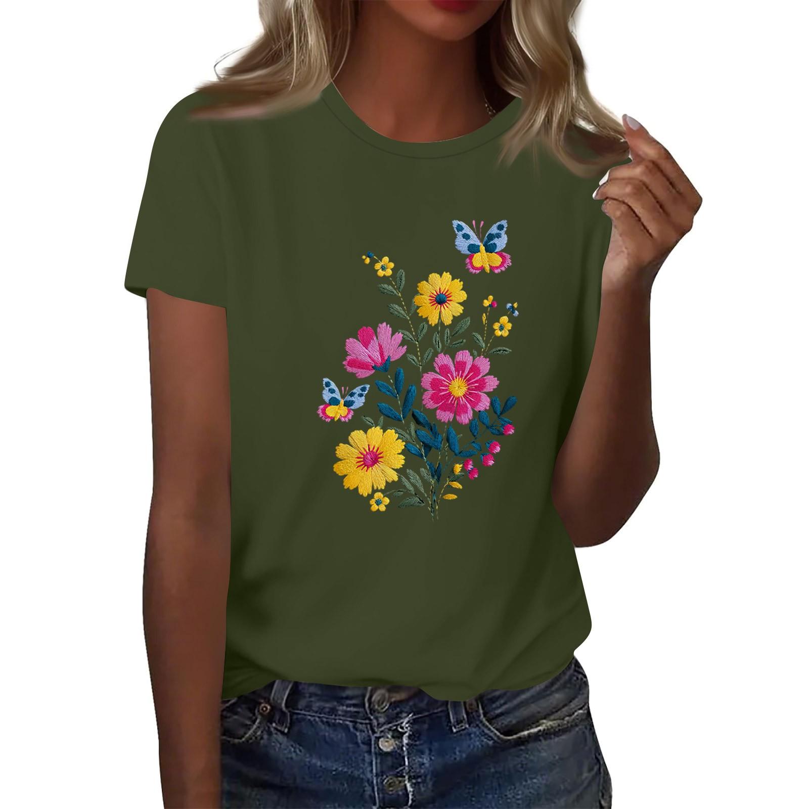 

Женская мода повседневная футболка с круглым вырезом и короткими рукавами, топ, футболка, топ XXL