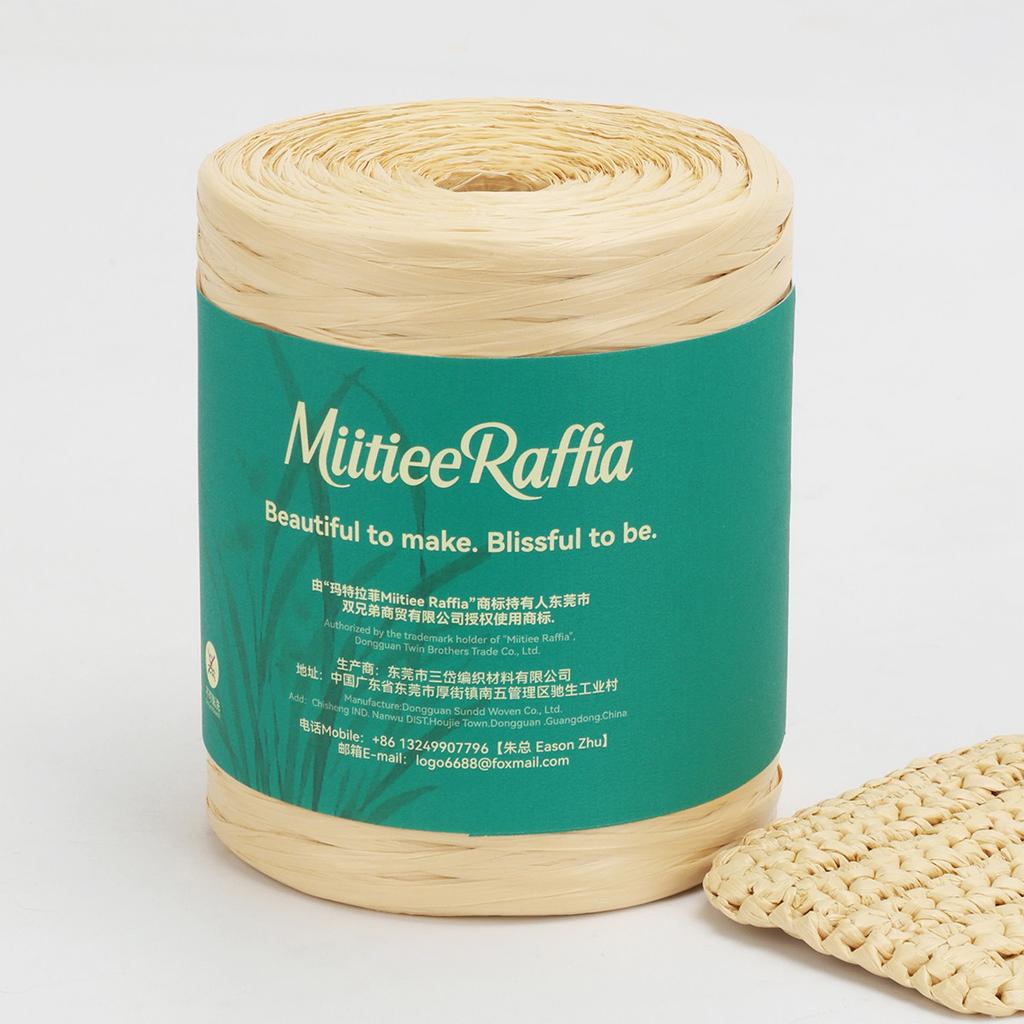 MT001-MT087 Natural Raffia Yarn For Wrapping Knit Wire Natural Color Matte Texture Raffia Paper Ribbons For Hat DIY Decoration