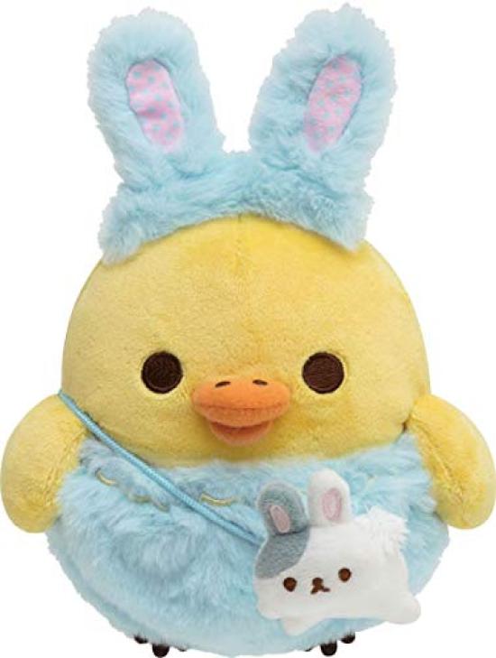 

Rilakkuma Rabbit in a Flower Collectible Plush Toy Kiiroitori Little Garden