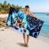 Dragon Ball Printed Swim Towel, Portable Water Absorbent Towel for Beach Camping Daily Bathroom Use
