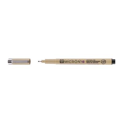 Sakura Pigma Micron 10 Extra Fine Tip 0.6mm Black Felt Tip Pen