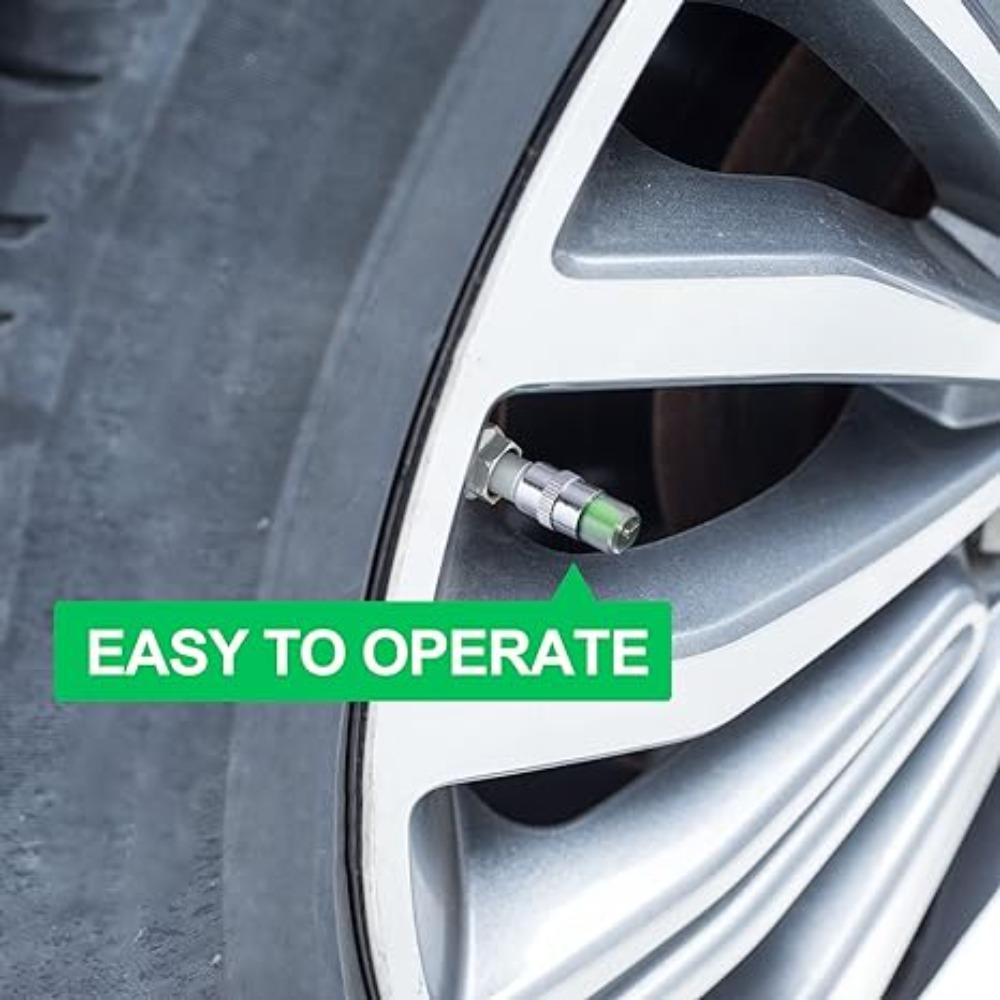 4pc Car Tire Pressure Test Cap High Precision Copper Core Auto Monitor 3 Color Eye Tire Pressure Indicator Valve Automobile Part