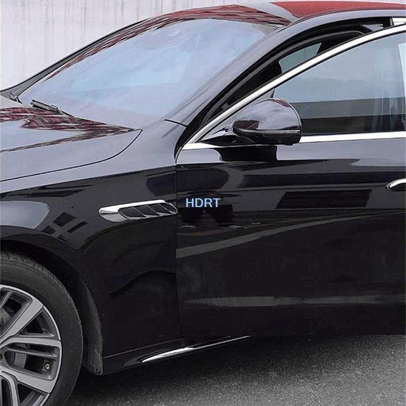 Car Style Body Leaf Trim Frame Side Fender Air Vent Cover Protector Decoration Accessories For Mercedes-Benz E Class W214 2024 +