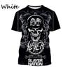 Nuova T-shirt 3D Slayer Torrent Metal Band per Moda Unisex Abbigliamento Uomo T-shirt Oversize Gotica Oscura Teschio Fantasma Top