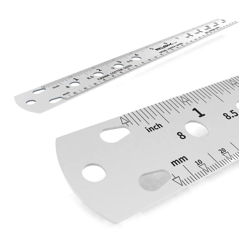Spoke Measuring Ruler Double-Sided Spoke Length Measuring Ruler Multi-Function Steel Ruler Gauge Tool for Mountain Bike