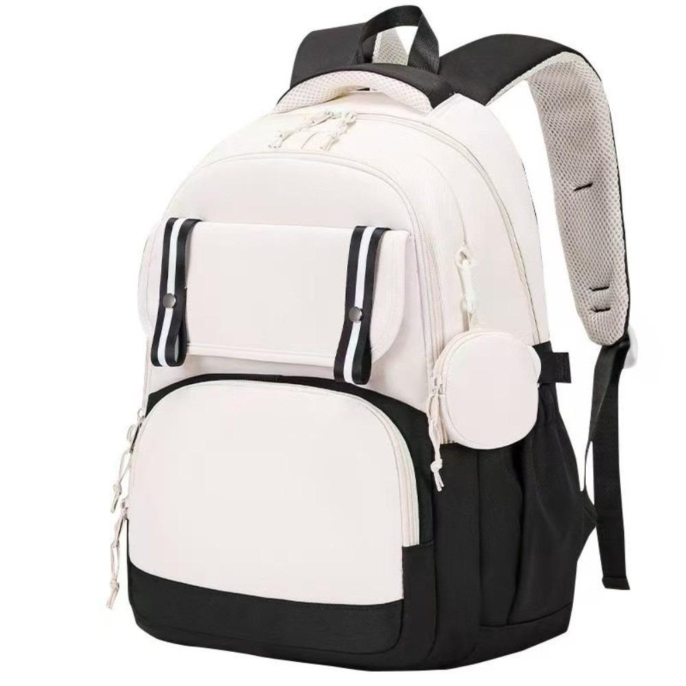 Multiple Pockets Student Backpack Korean Style Shoulders Bag Fashion Student School Bag Girls