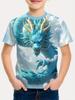 Children's Clothing T-Shirts for Boys Short Sleeve Child T-Shirt Fashion 3D Dragon Graphi Print Casual Girls Summer Clothes Tops