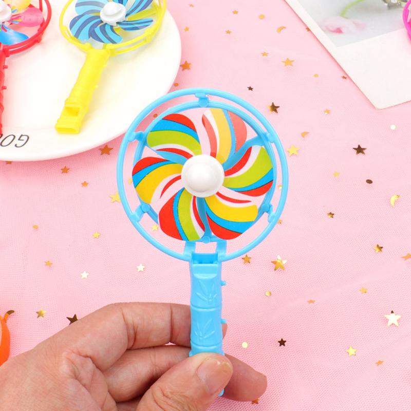 5-20PCS/Set Plastic Whistle Windmill Fan Random Mixed Color Bulk Giveaway Gift Suitable for Sports Game School Class Rewards ZYF