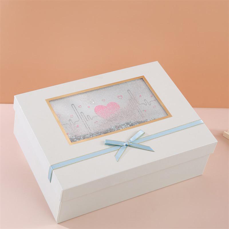 Exquisite Quicksand Glitter Gift Box - Romantic Birthday Packaging