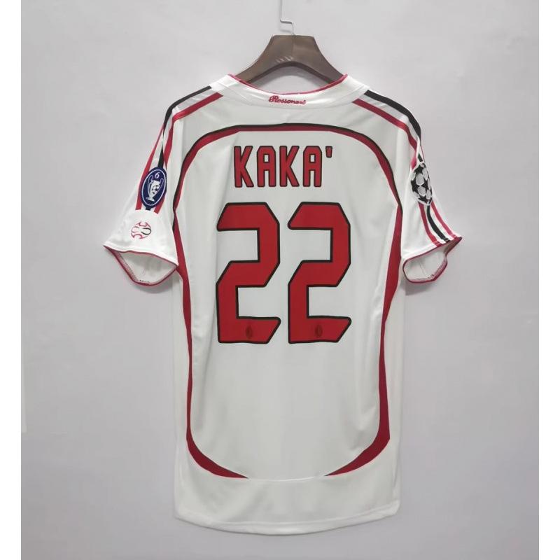 Retro Football Jersey Popular AC22 Kaka 80 Ronaldinho Manchester United Red Devils Santos 11 Source Manufacturer