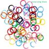 [CL]200Pcs 25mm Paint Color Alloy Spring O Buckle Ring Spring Buckle Round Opening Spring Ring Keychain For Diy Keychain[CL]