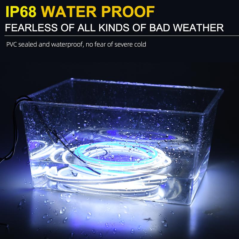 LED Daytime Running Light Universal Car Front Hood Decorative Lights DRL With Start Scan Dynamic Stream Auto Headlight Strip