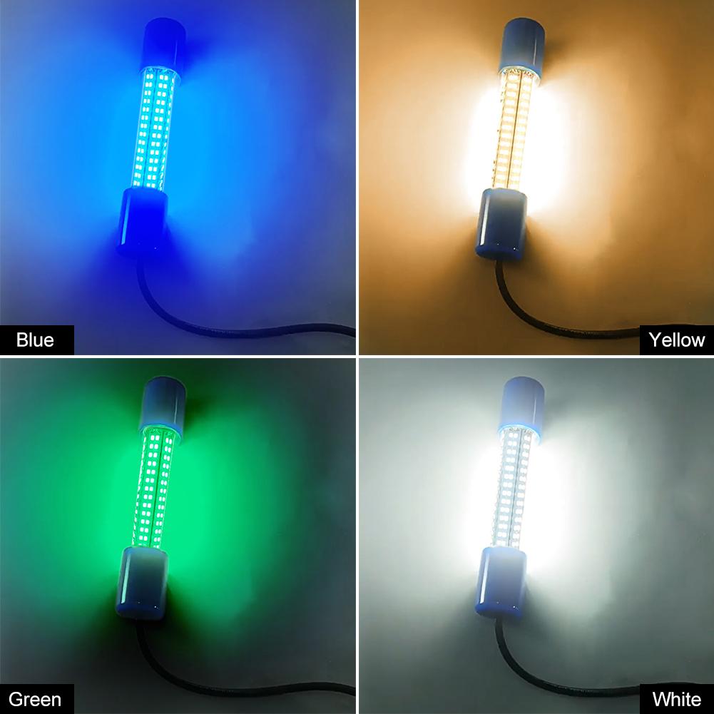 Unterwasser-Angellicht, 50 W, Tauch-Angellicht, 12 – 24 V, Tauchboot-Lampe, wasserdicht für Tintenfische, Garnelen, Krill