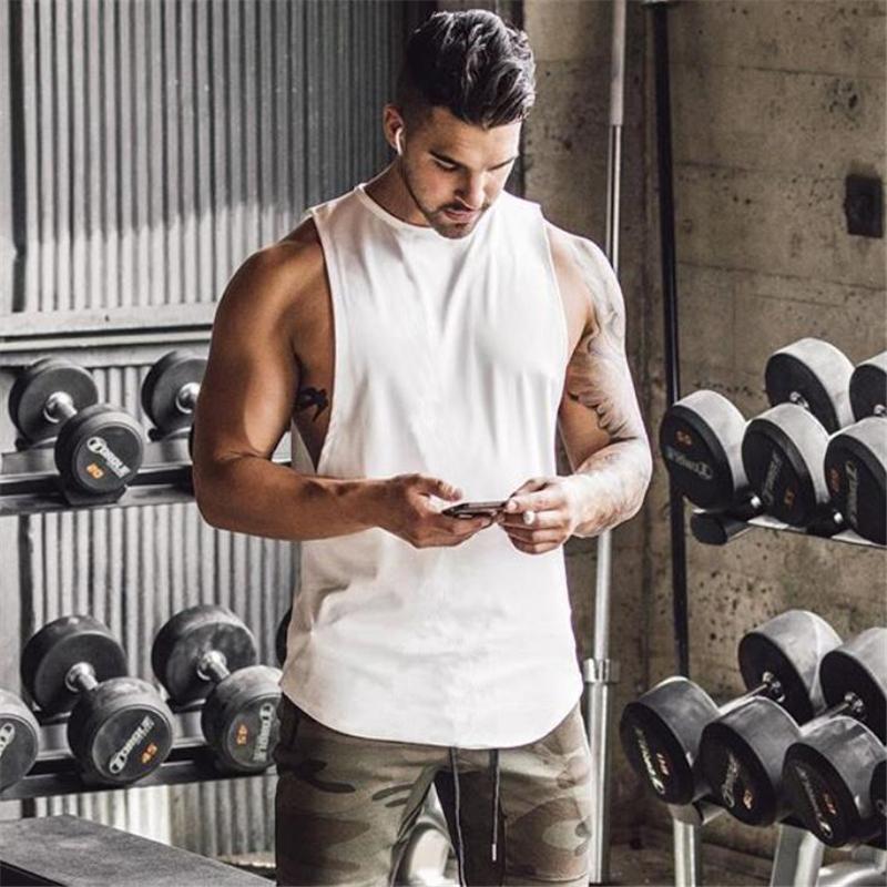 Brand Gyms Workout Singlet Sleeveless New Clothing Bodybuilding Fitness Men Tank Top With Hooded Mens Stringers Tank Tops Shirt