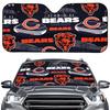 Chicago Bears Custom Aluminum Foil Sunshade for Front Windshield - Team Design