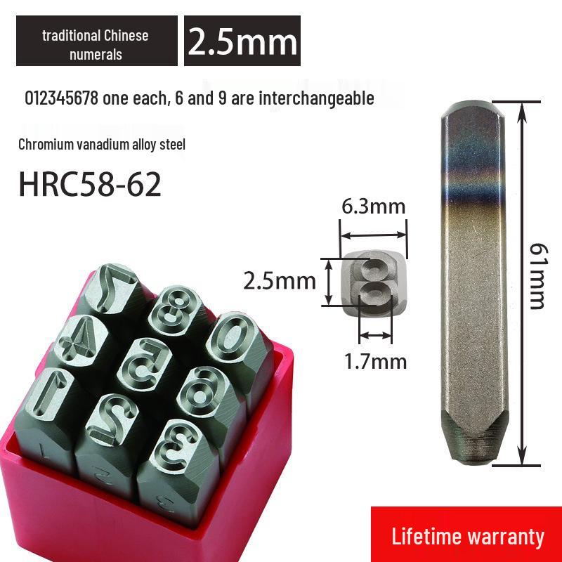 

YC German Imported Steel Stamp: English & Reverse Lettering Nameplate Mold Set