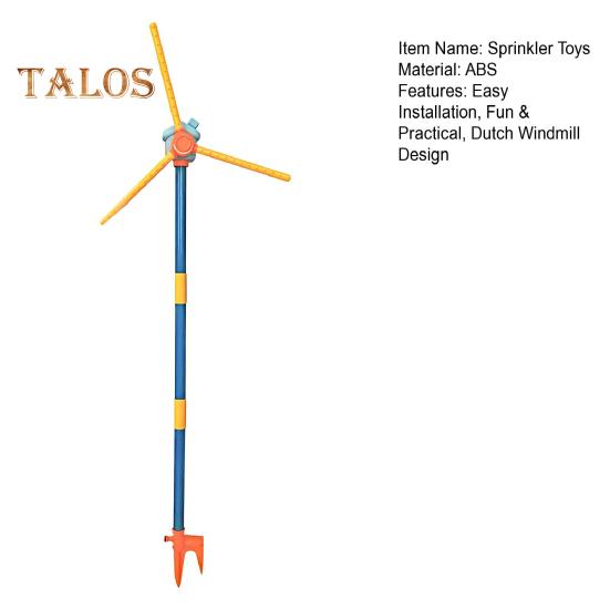 55-дюймовий вітряк спринклерна іграшка для дітей Розпилювач води, що обертається на 360 градусів, 36 отворів для бризок, літня галявина, гра для малюків, хлопчиків, дівчаток, домашніх тварин