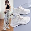 Mesh sneakers women's summer new Korean version casual shoes fly-woven lace-up comfortable and lightweight platform running shoes