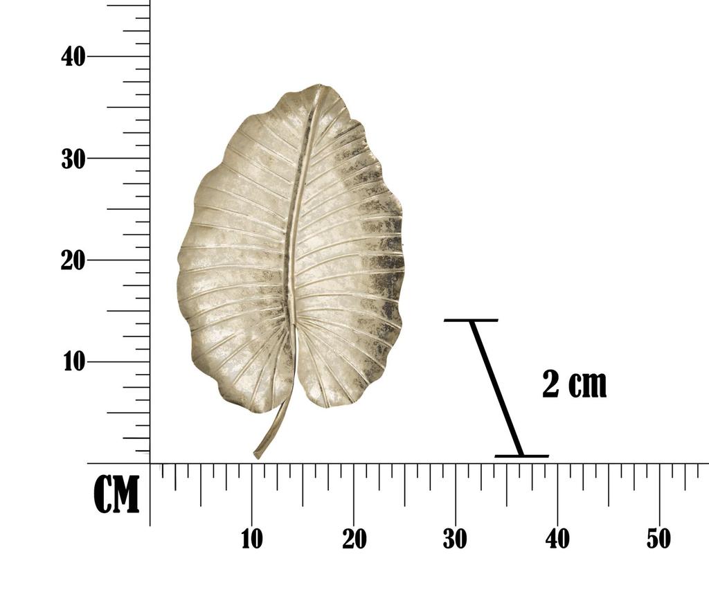 Deko Blatt Glam -A- Cm 23X2X35,5
